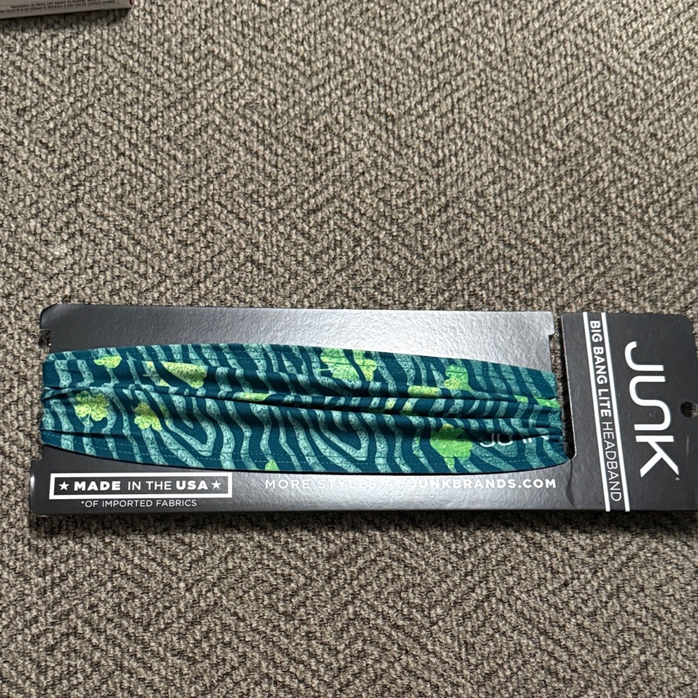 Junk Teal and Lime Headband